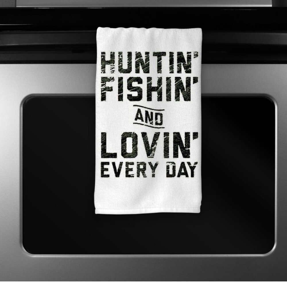 Microfiber Kitchen Towel Hunting Fishing Western Towel